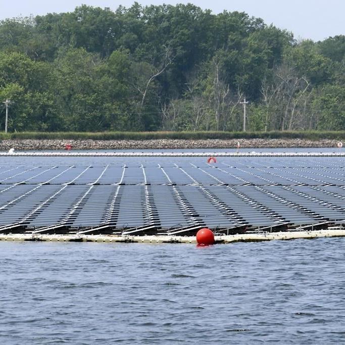 New Jersey utilities float solar panels on reservoir, powering water treatment plant